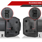 2020-2025 Chevrolet Silverado/GMC Sierra 2500HD/3500HD Power Adjustable, Heated, & Manual Extendable Black Towing Mirrors w/ Smoked Lens LED Turn Signal & Clearance Lights