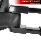 1999-2002 Chevrolet Silverado/Tahoe/Suburban/Avalanche GMC Sierra/Yukon/Yukon XL Power Heated Manual Extendable Chrome Towing Mirrors w/ Smoked Lens LED Turn Signal & Clearance Lights
