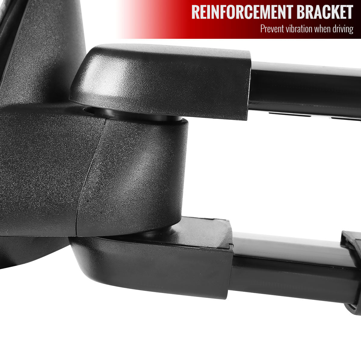 1999-2002 Chevrolet Silverado/Tahoe/Suburban/Avalanche GMC Sierra/Yukon/Yukon XL Power Heated Manual Extendable Chrome Towing Mirrors w/ Smoked Lens LED Turn Signal & Clearance Lights