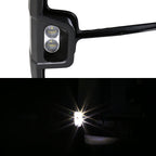 1999-2002 Chevrolet Silverado/Tahoe/Suburban/Avalanche GMC Sierra/Yukon/Yukon XL Power Heated Manual Extendable Towing Mirrors w/ Smoked Lens LED Turn Signal & Clearance Lights