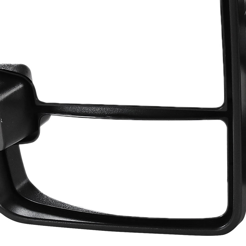 1999-2002 Chevrolet Silverado/Tahoe/Suburban/Avalanche GMC Sierra/Yukon/Yukon XL Power Heated Manual Extendable Towing Mirrors w/ Amber Lens LED Turn Signal & Clearance Lights