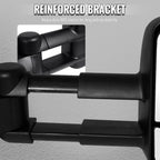 1999-2002 Chevrolet Silverado / Tahoe / Suburban / GMC Sierra / Yukon XL Black Power Ajdustable Heated Manual Extendable Towing Mirrors