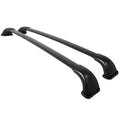 2014-2017 Toyota Highlander LE XLE Black Powder Coated Aluminum Adjustable Roof Rack Cross Bars