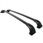 2014-2017 Toyota Highlander LE XLE Black Powder Coated Aluminum Adjustable Roof Rack Cross Bars