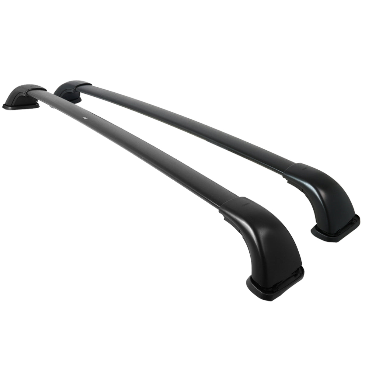2014-2017 Toyota Highlander LE XLE Black Powder Coated Aluminum Adjustable Roof Rack Cross Bars