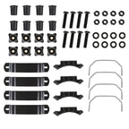 Universal Black Roof Rack Cargo Carrier w/ Extendable Luggage Hold Basket