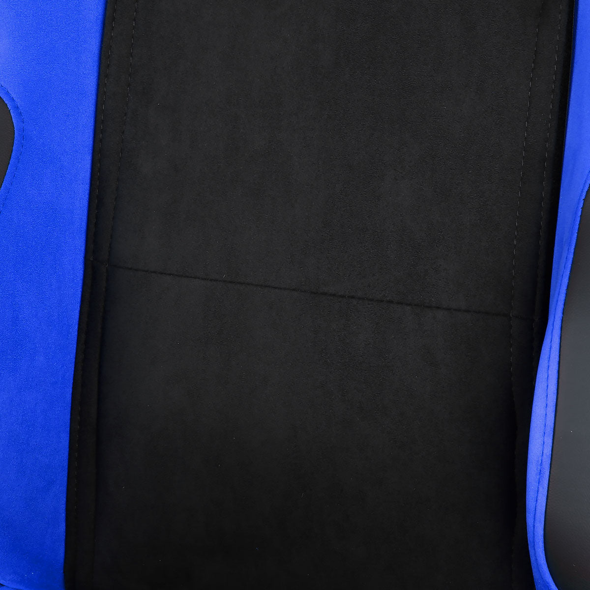Fully Reclinable Blue Suede Bucket Racing Seat w/ Sliders - Driver Side Only
