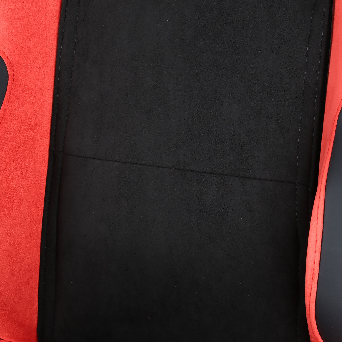 Fully Reclinable Red Suede Bucket Racing Seat w/ Sliders - Passenger Side Only