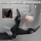 Universal Fully Reclinable Black PU Leather Bucket Racing Seat w/ Sliders - Single Seat