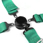 Universal Green 4 Point Quick Release Camlock Racing Seat Belt Safety Harness