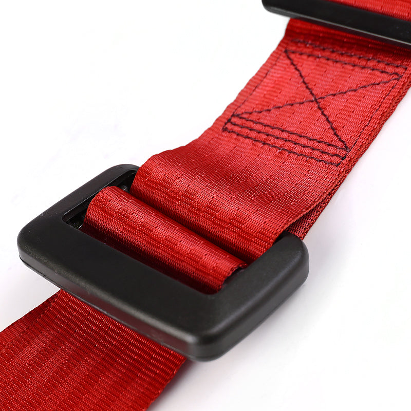 Universal Red 4 Point Racing Seat Belt Buckle Safety Harness