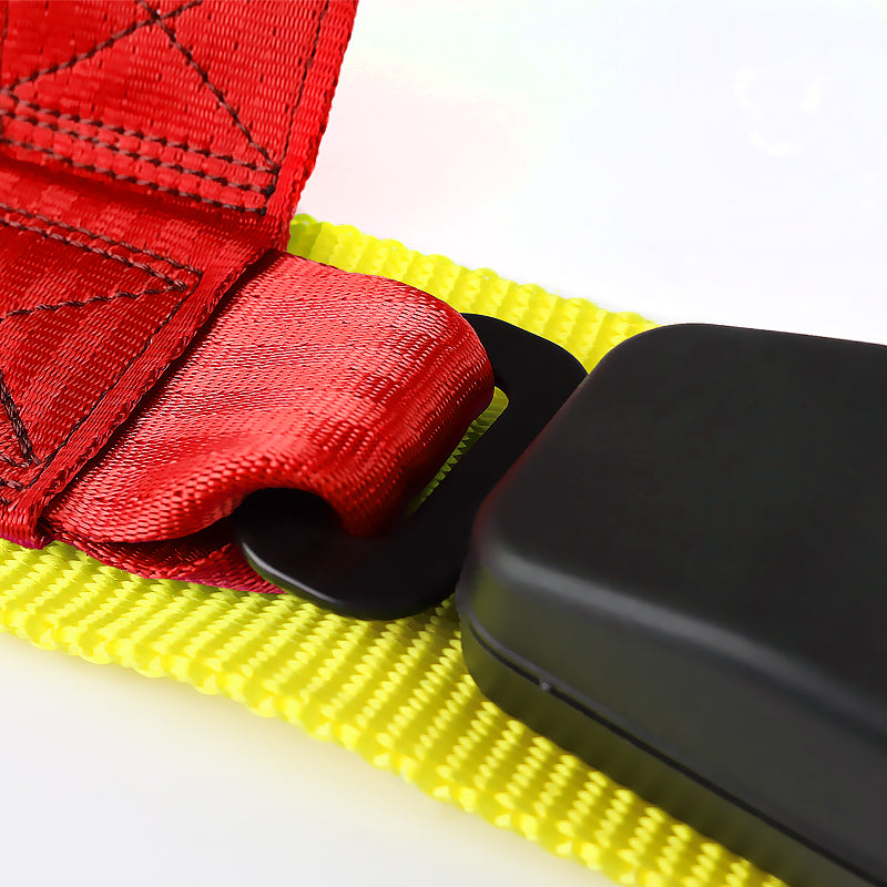 Universal Red 4 Point Racing Seat Belt Buckle Safety Harness