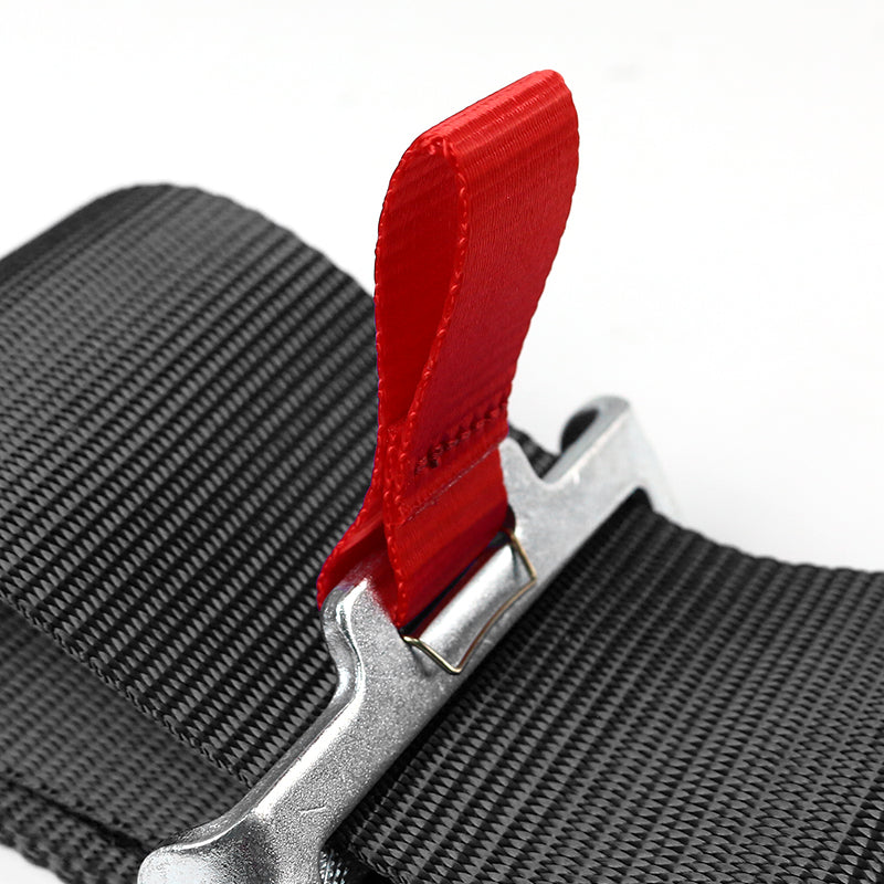 Universal Black 5 Point Latch & Link Racing Seat Belt Safety Harness