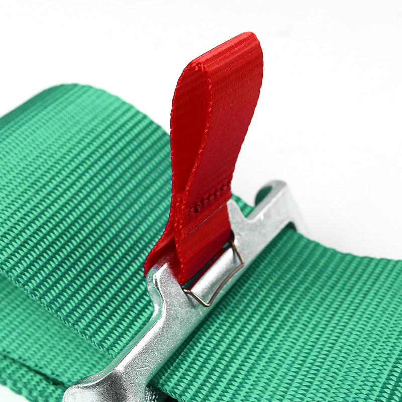 Universal Green 5 Point Latch & Link Racing Seat Belt Safety Harness