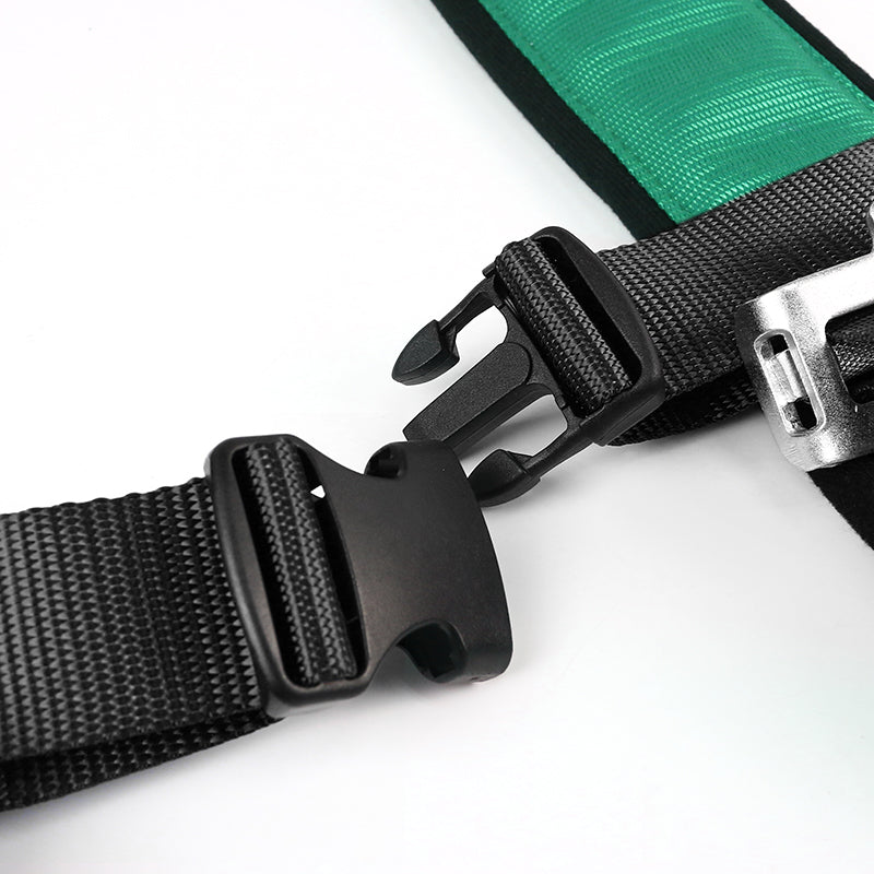 Universal Green 5 Point Latch & Link Racing Seat Belt Safety Harness