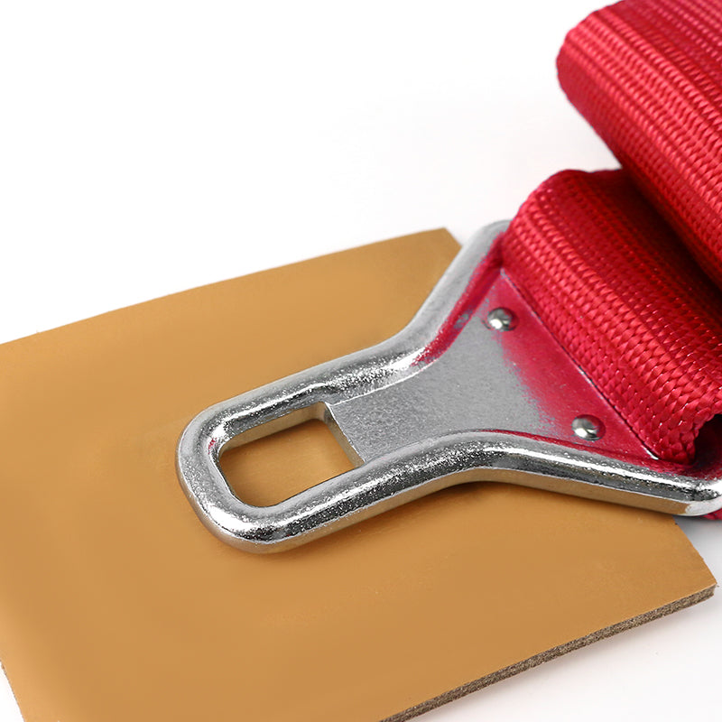 Universal Red 5 Point Latch & Link Racing Seat Belt Safety Harness