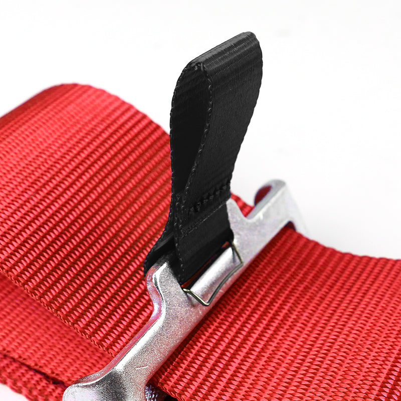 Universal Red 5 Point Latch & Link Racing Seat Belt Safety Harness