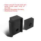 2007-2016 Jeep Wrangler Unlimited 4DR Black CNC Aluminum Rear Seat Spacer Kit