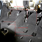 2007-2016 Jeep Wrangler Unlimited 4DR Black CNC Aluminum Rear Seat Spacer Kit
