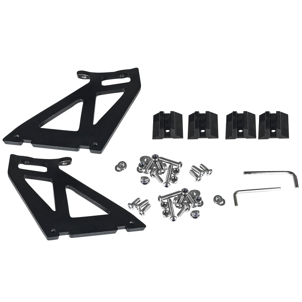 Universal Black CNC Aluminum 52" Double Deck Adjustable Trunk Spoiler Wing