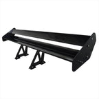 Universal Black CNC Aluminum 52" Double Deck Adjustable Trunk Spoiler Wing