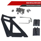 Universal 52" Adjustable Double Deck Black Aluminum Spoiler