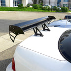 Universal 52" Adjustable Double Deck Black Aluminum Spoiler