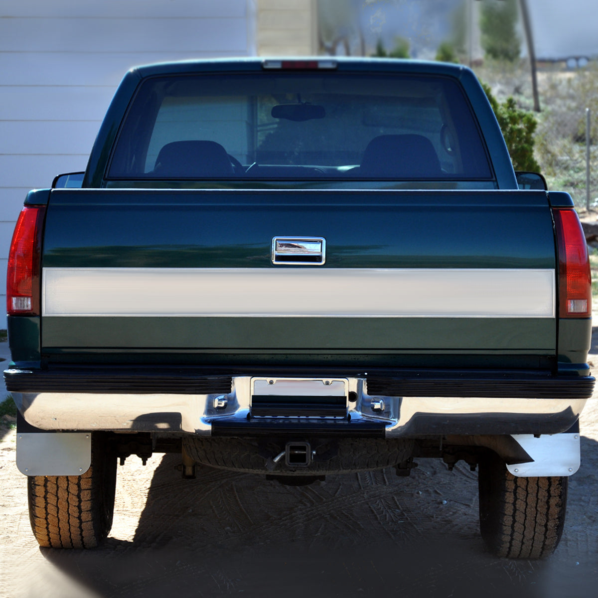 1988-2000 Chevrolet GMC C/K 1500/2500/3500 Fleetside Chrome Stainless Steel Replacement Rear Step Bumper