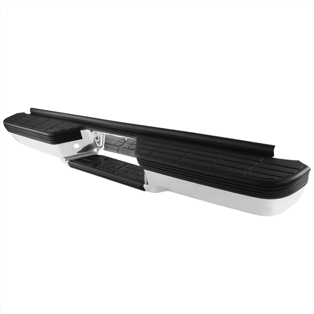 1988-2000 Chevrolet GMC C/K 1500/2500/3500 Fleetside Chrome Stainless Steel Replacement Rear Step Bumper
