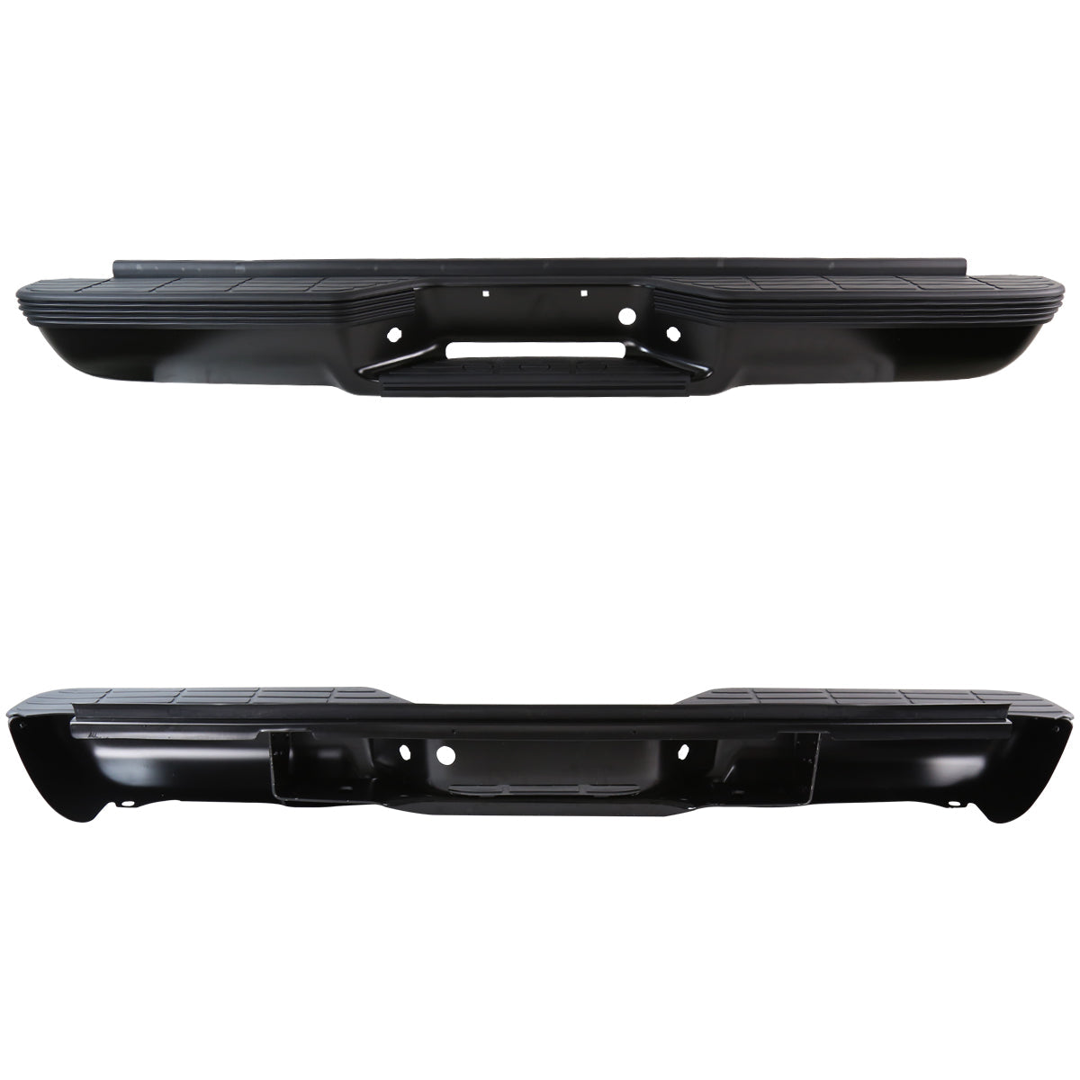 1988-2000 Chevrolet GMC C/K 1500/2500/3500 Fleetside Black Stainless Steel Factory Style Replacement Rear Step Bumper