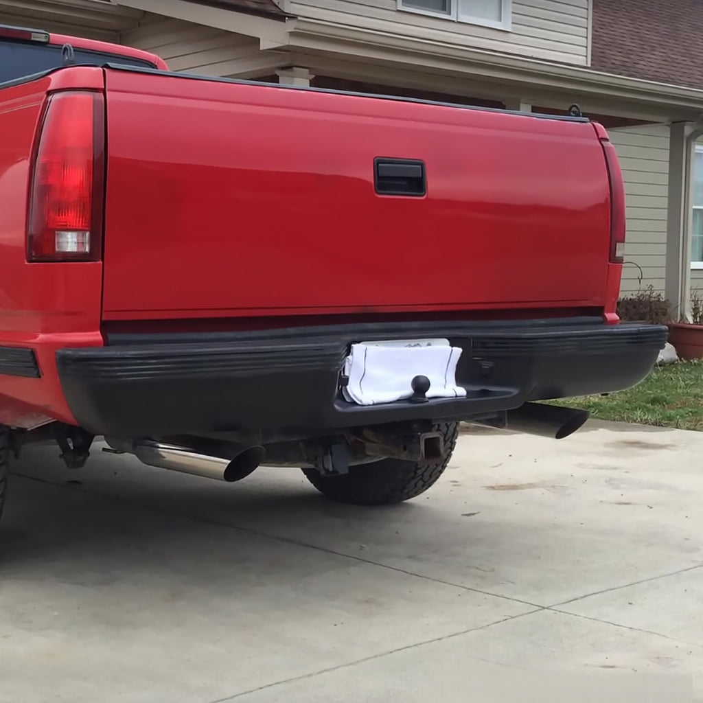 1988-2000 Chevrolet GMC C/K 1500/2500/3500 Fleetside Black Stainless Steel Factory Style Replacement Rear Step Bumper