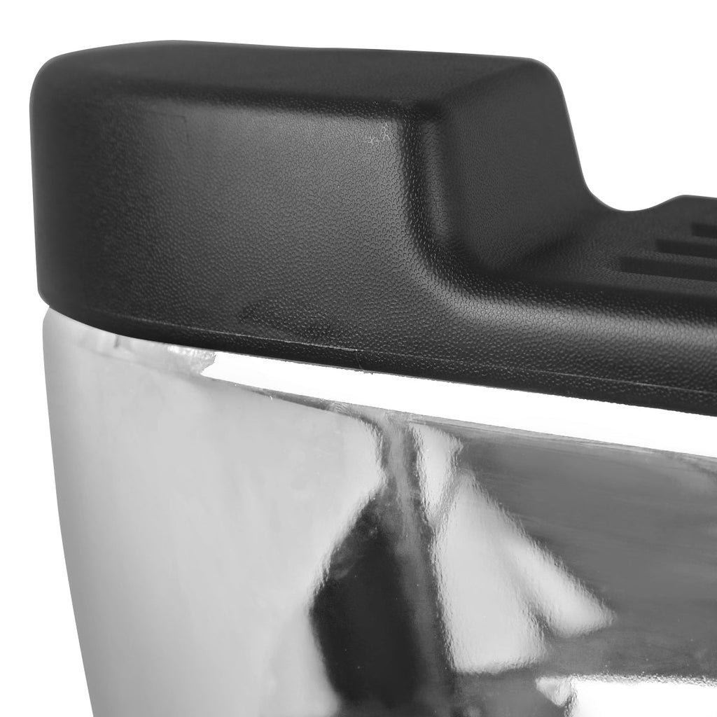 2005-2011 Dodge Dakota  Chrome Stainless Steel Factory Style Replacement Rear Step Bumper w/ License Plate Lamps