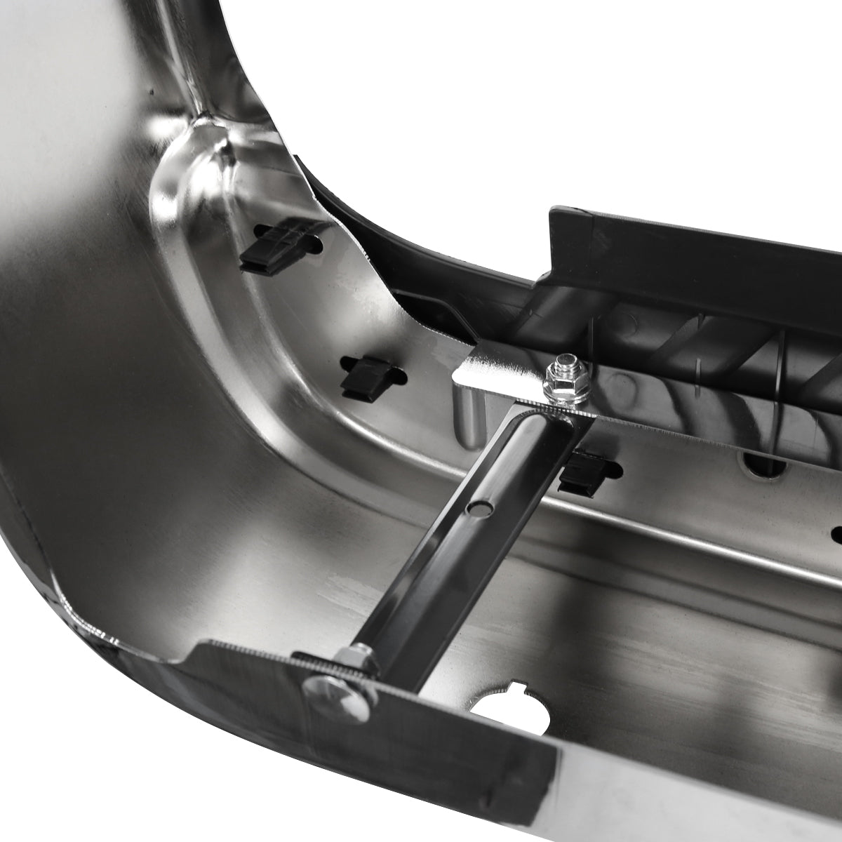 2009-2014 Ford F-150 Light Duty Chrome Stainless Steel OEM Style Replacement Rear Step Bumper w/ Tow Package