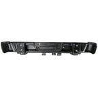 2015-2018 Ford F-150 Black Stainless Steel Factory Style Replacement Rear Step Bumper w/ License Lamps