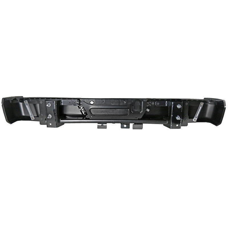 2015-2018 Ford F-150 Black Stainless Steel Factory Style Replacement Rear Step Bumper w/ License Lamps