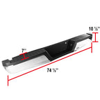 2015-2018 Ford F-150 Chrome Stainless Steel Factory Style Replacement Rear Step Bumper w/ License Lamps