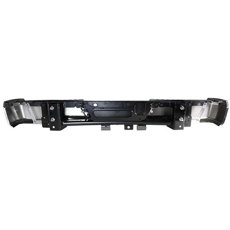 2015-2018 Ford F-150 Chrome Stainless Steel Factory Style Replacement Rear Step Bumper w/ License Lamps