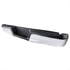 2015-2018 Ford F-150 Chrome Stainless Steel Factory Style Replacement Rear Step Bumper w/ License Lamps