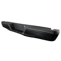 2015-2018 Ford F-150 Black Stainless Steel Factory Style Replacement Rear Step Bumper w/ License Lamps & Sensor Holes