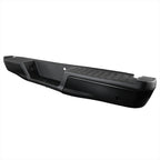 2015-2018 Ford F-150 Black Stainless Steel Factory Style Replacement Rear Step Bumper w/ License Lamps & Sensor Holes
