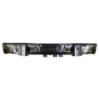 2015-2018 Ford F-150 Chrome Stainless Steel Factory Style Replacement Rear Step Bumper w/ License Lamps & Sensor Holes