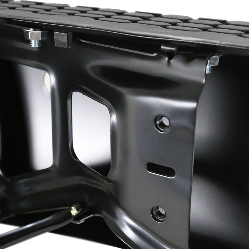 2009-2018 Dodge RAM 1500/ 2010-2012 RAM 2500/3500 Black Stainless Steel Replacement Factory Style Rear Step Bumper w/ License Lamps