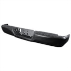 2009-2018 Dodge RAM 1500/ 2010-2012 RAM 2500/3500 Black Stainless Steel Replacement Factory Style Rear Step Bumper w/ License Lamps