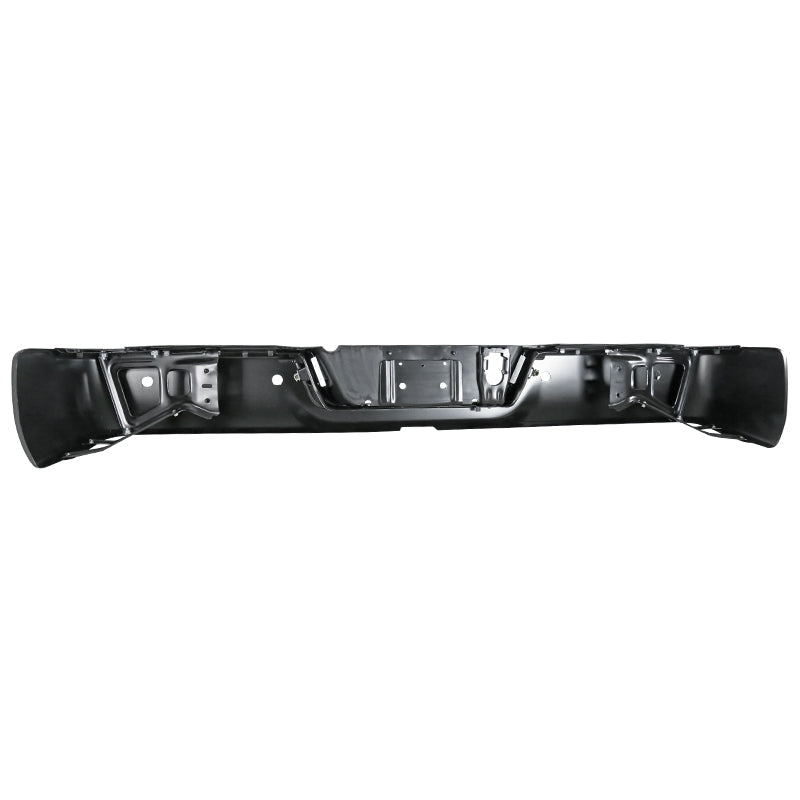 2009-2018 Dodge RAM 1500/2500/3500 Black Stainless Steel Factory Style Replacement Rear Step Bumper w/ License Lamp & Sensor Holes