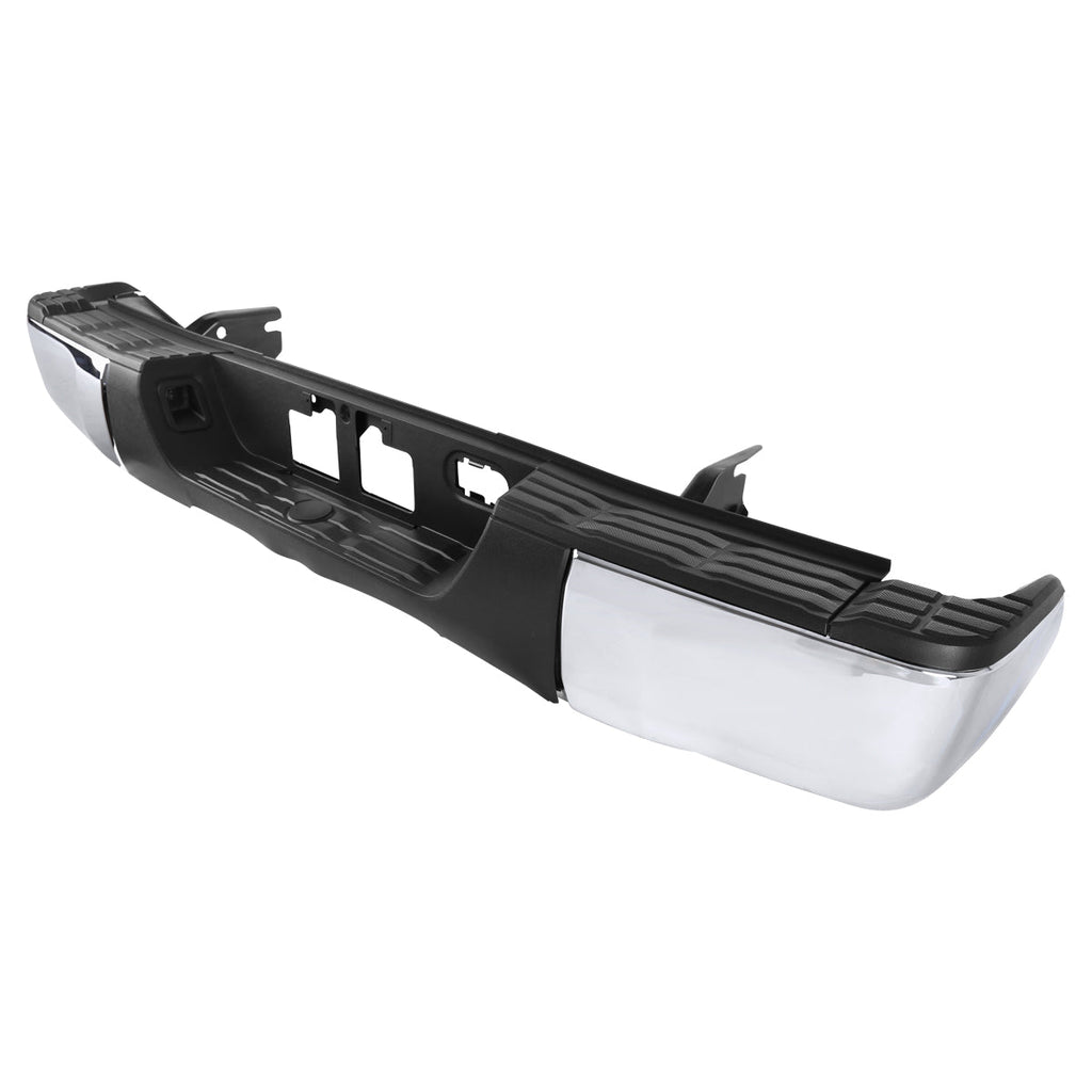 2014-2018 Toyota Tundra Chrome Stainless Steel Factory Style Replacement Rear Step Bumper w/ License Lamp