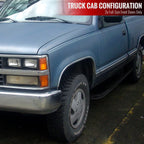 1988-1999 Chevrolet C/K Blazer/Tahoe GMC Yukon 3" Black Stainless Steel Side Step Nerf Bars