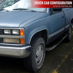 1988-1999 Chevrolet C/K Blazer/Tahoe GMC Yukon 3" Chrome Stainless Steel Side Step Nerf Bars