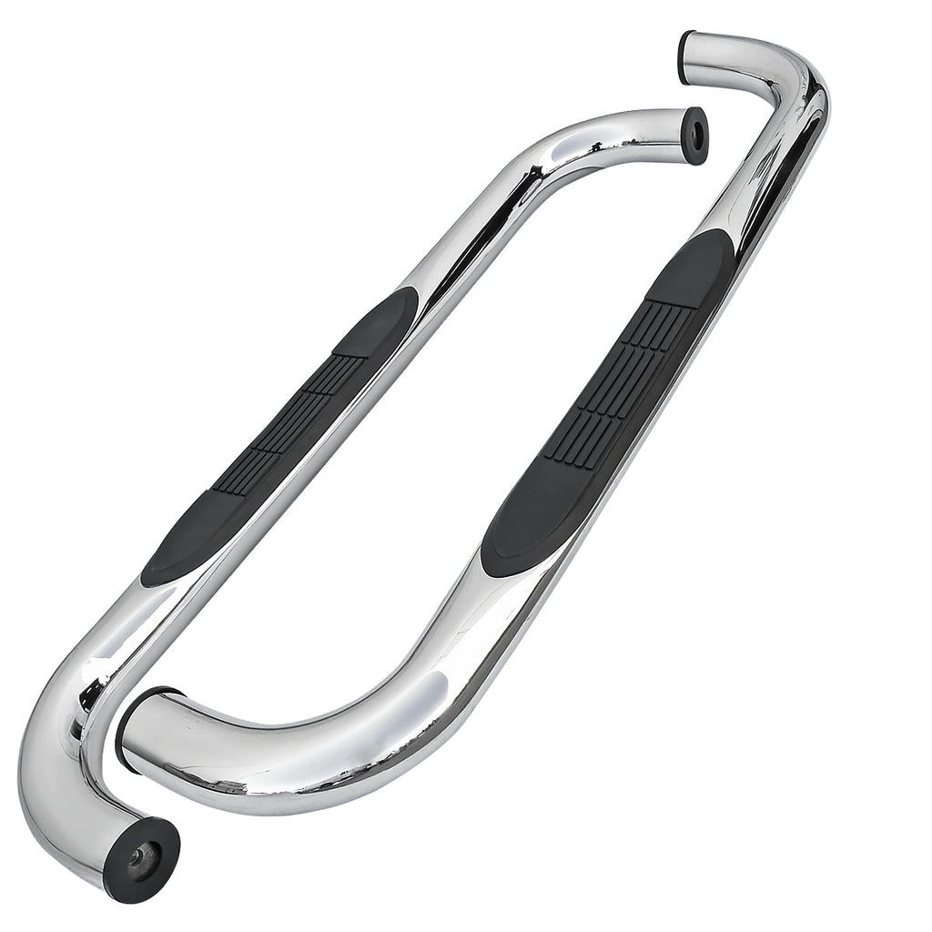 1988-1999 Chevrolet C/K Blazer/Tahoe GMC Yukon 3" Chrome Stainless Steel Side Step Nerf Bars
