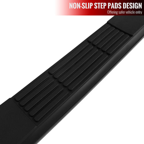 1984-2000 Jeep Cherokee XJ 4DR 3" Black Stainless Steel Side Step Nerf Bars