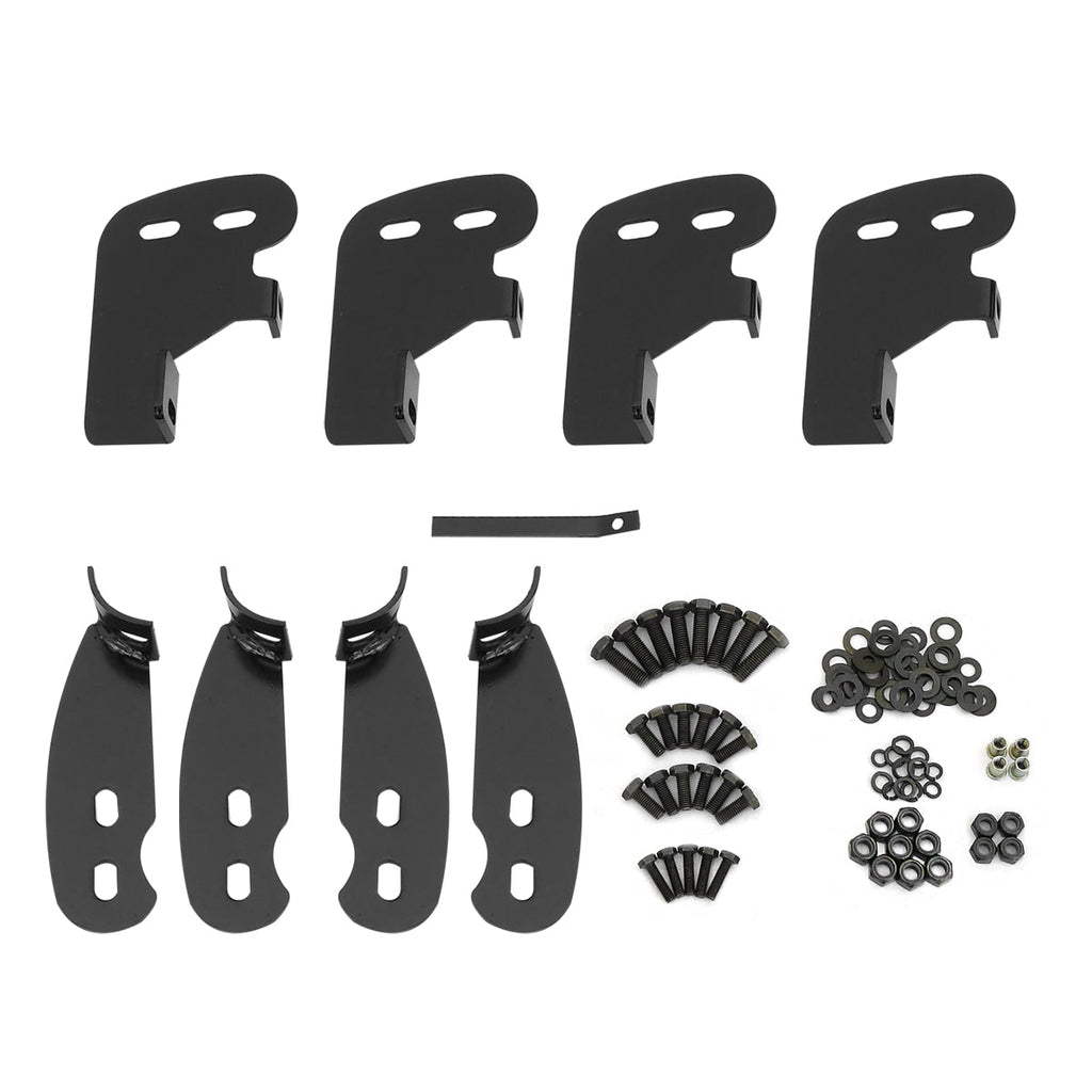 2004-2010 Dodge Durango/Chrysler Aspen 3" Black Stainless Steel Side Step Nerf Bars
